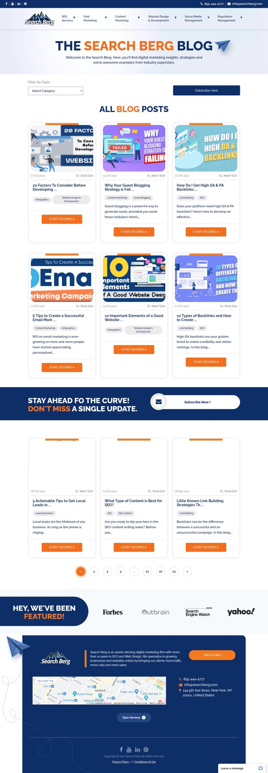 Search Berg website Search Engine Optimization​