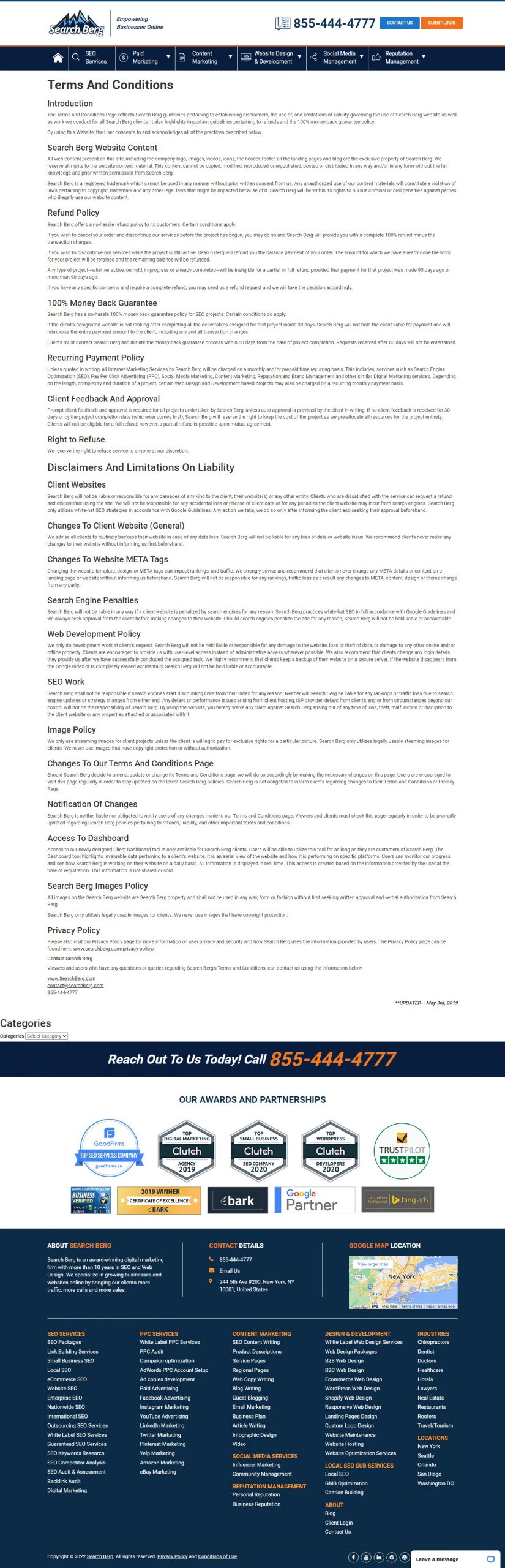 Search Berg website Search Engine Optimization​