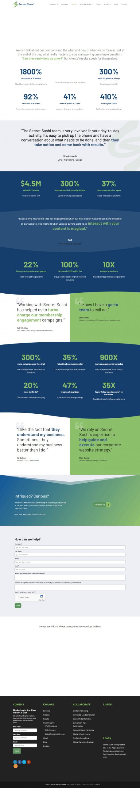 Secret sushi Social Media Ads