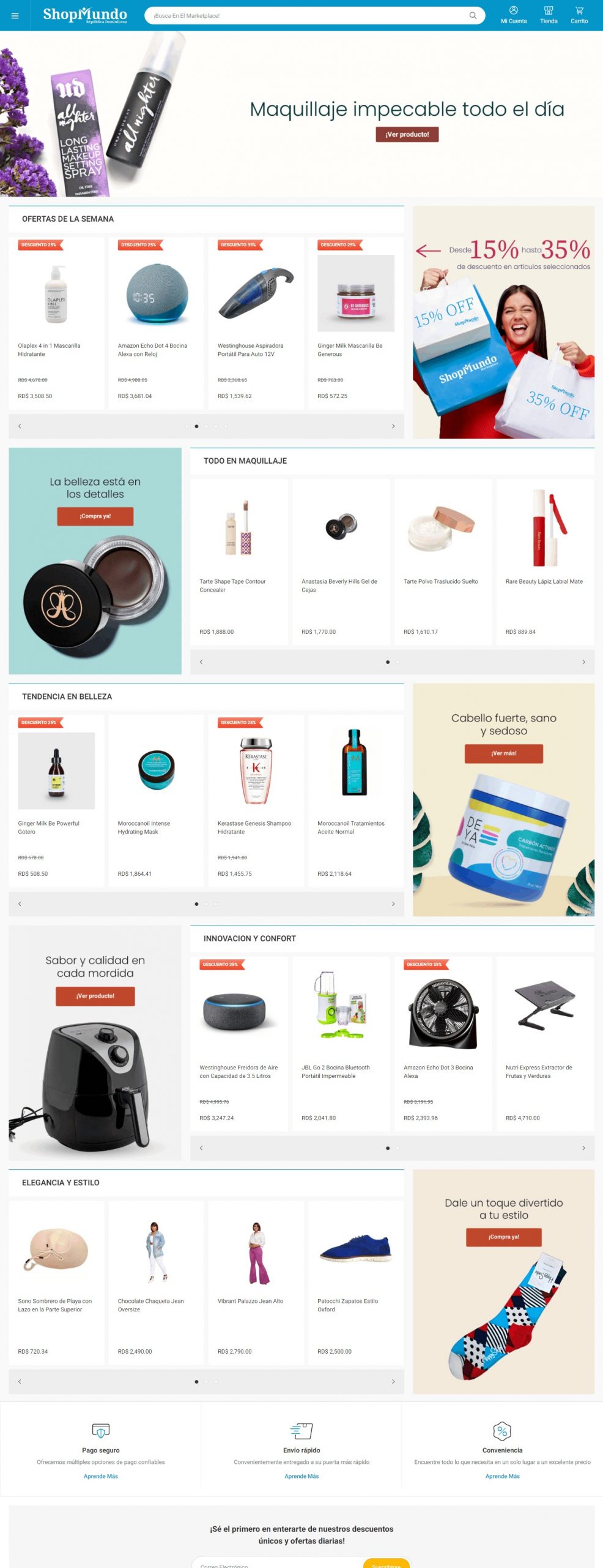 Shopmundo Website Copy and Content Writing​