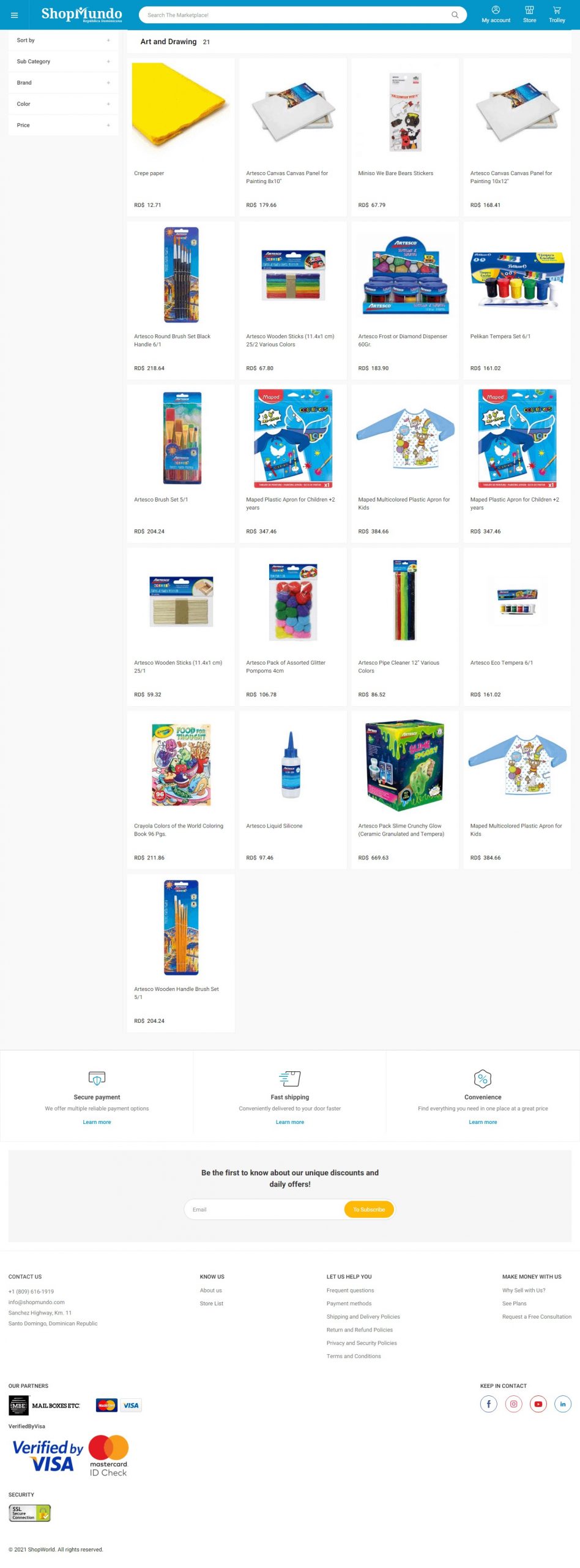 Shopmundo Website Copy and Content Writing​