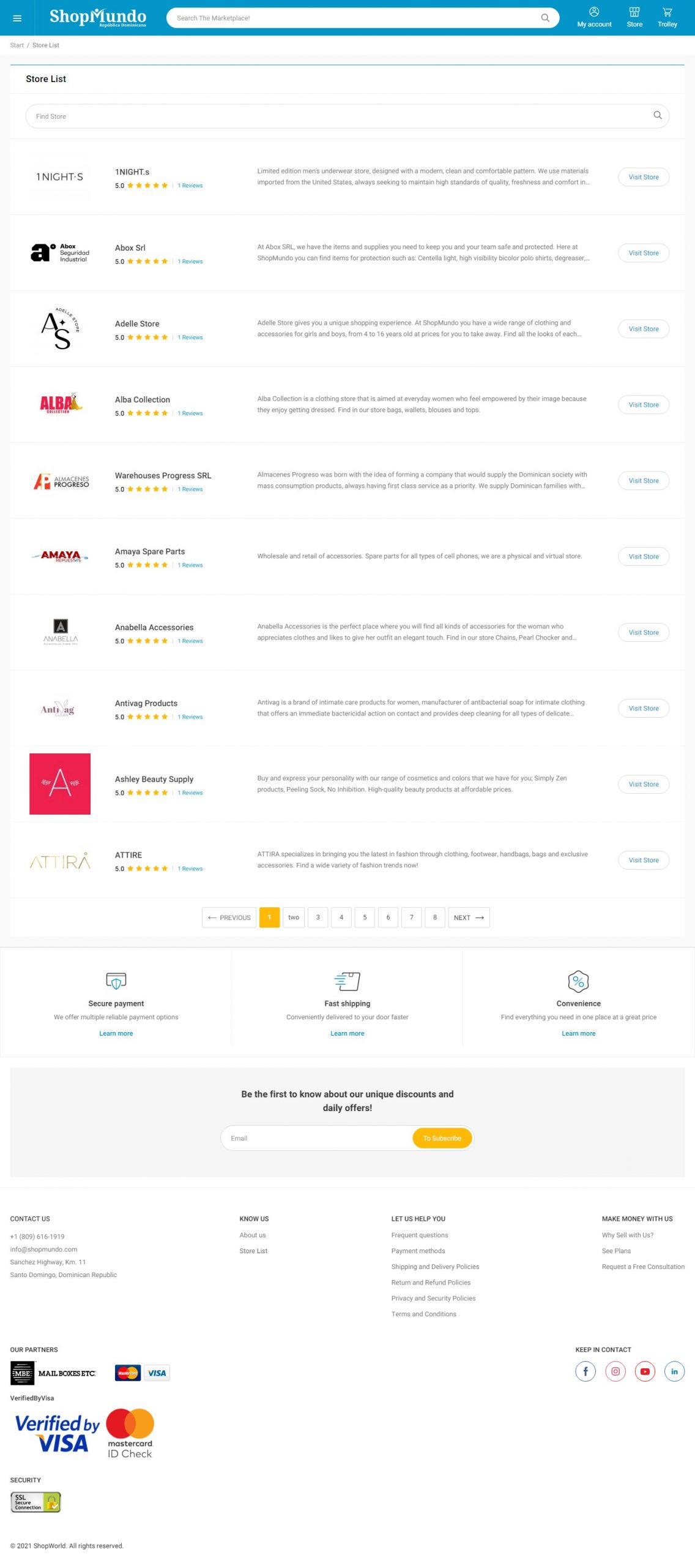 Shopmundo Website Copy and Content Writing​