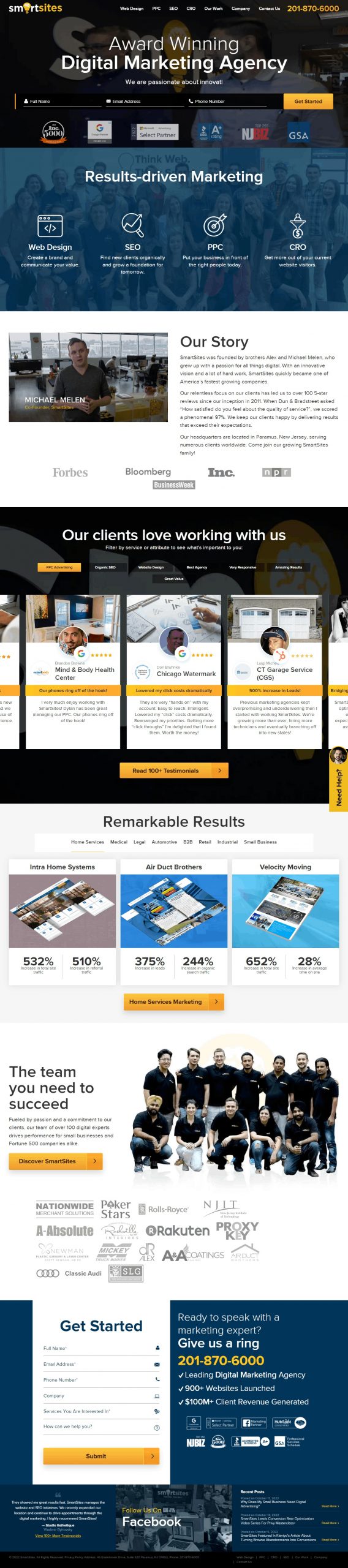 Smartsites Website Copy and Content Writing​