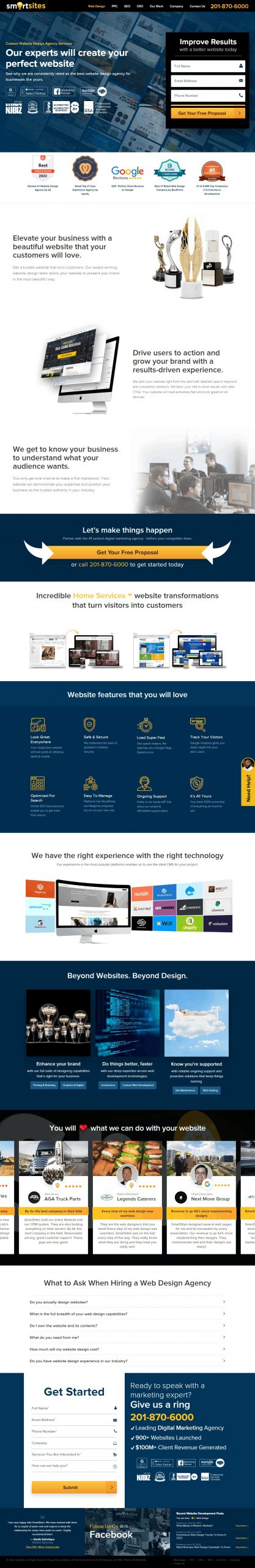 Smartsites Website Copy and Content Writing​