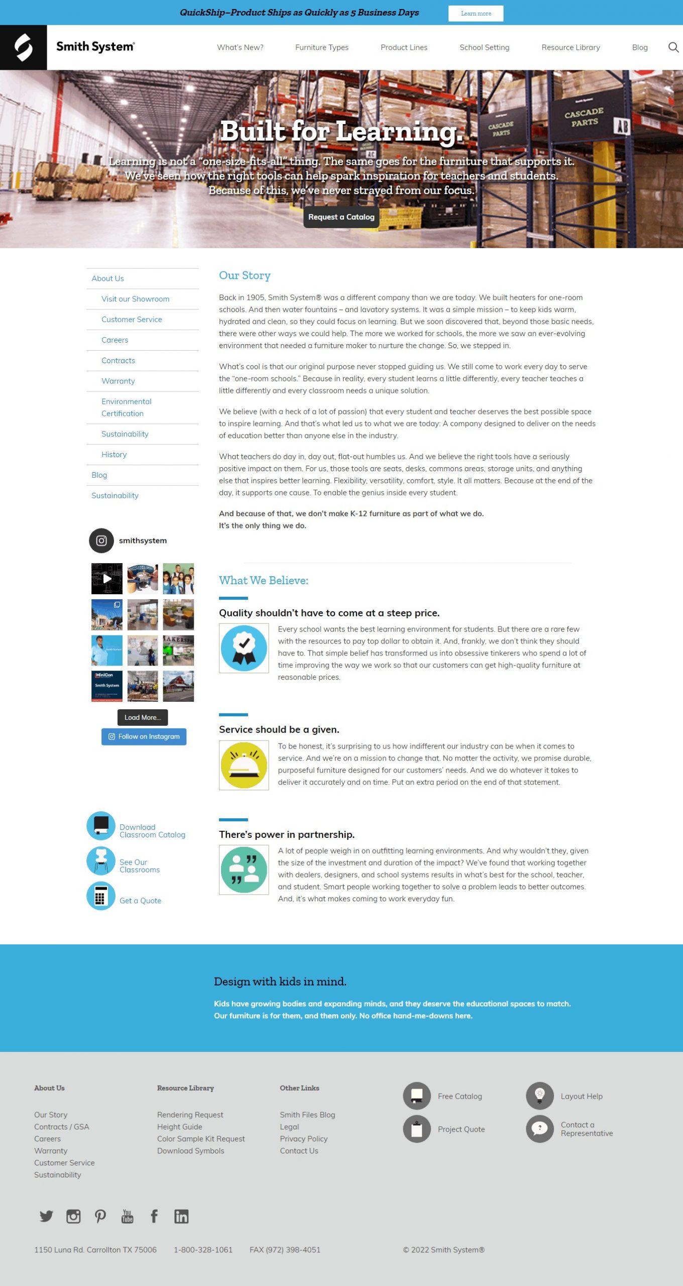 Smith System Website Copy and Content Writing​