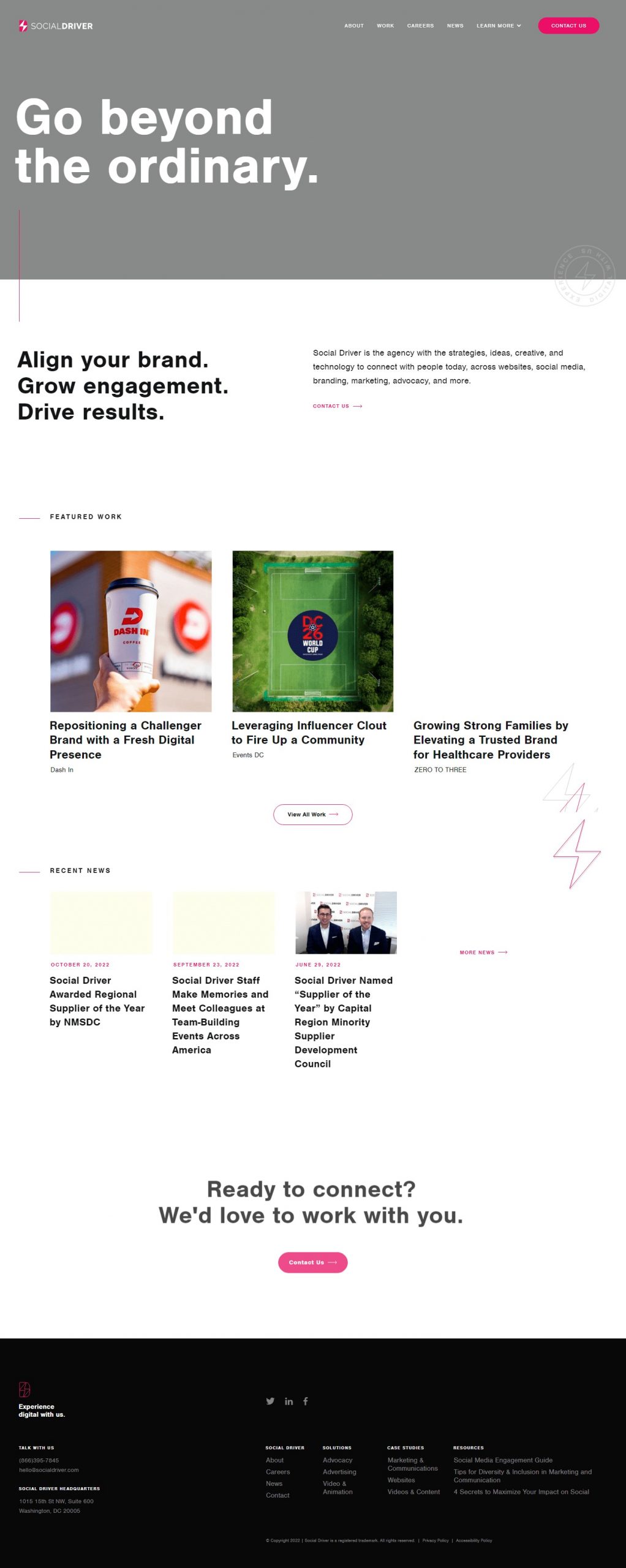 Social Driver website portfolio​