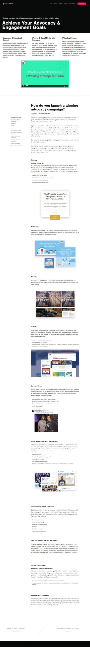 Social Driver website portfolio​