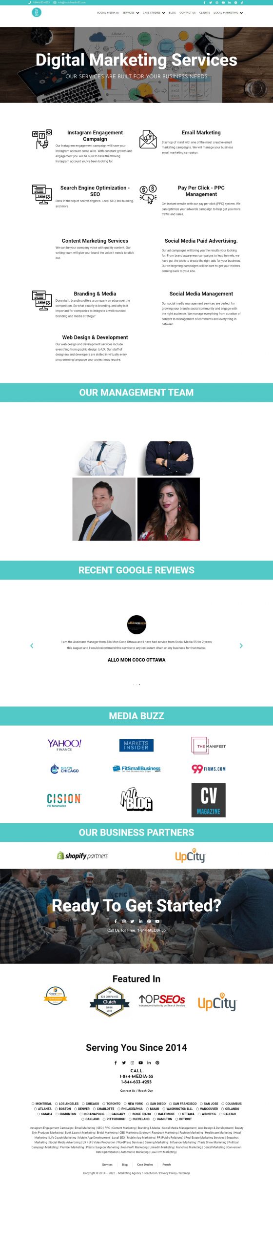 SM 55 Website Development