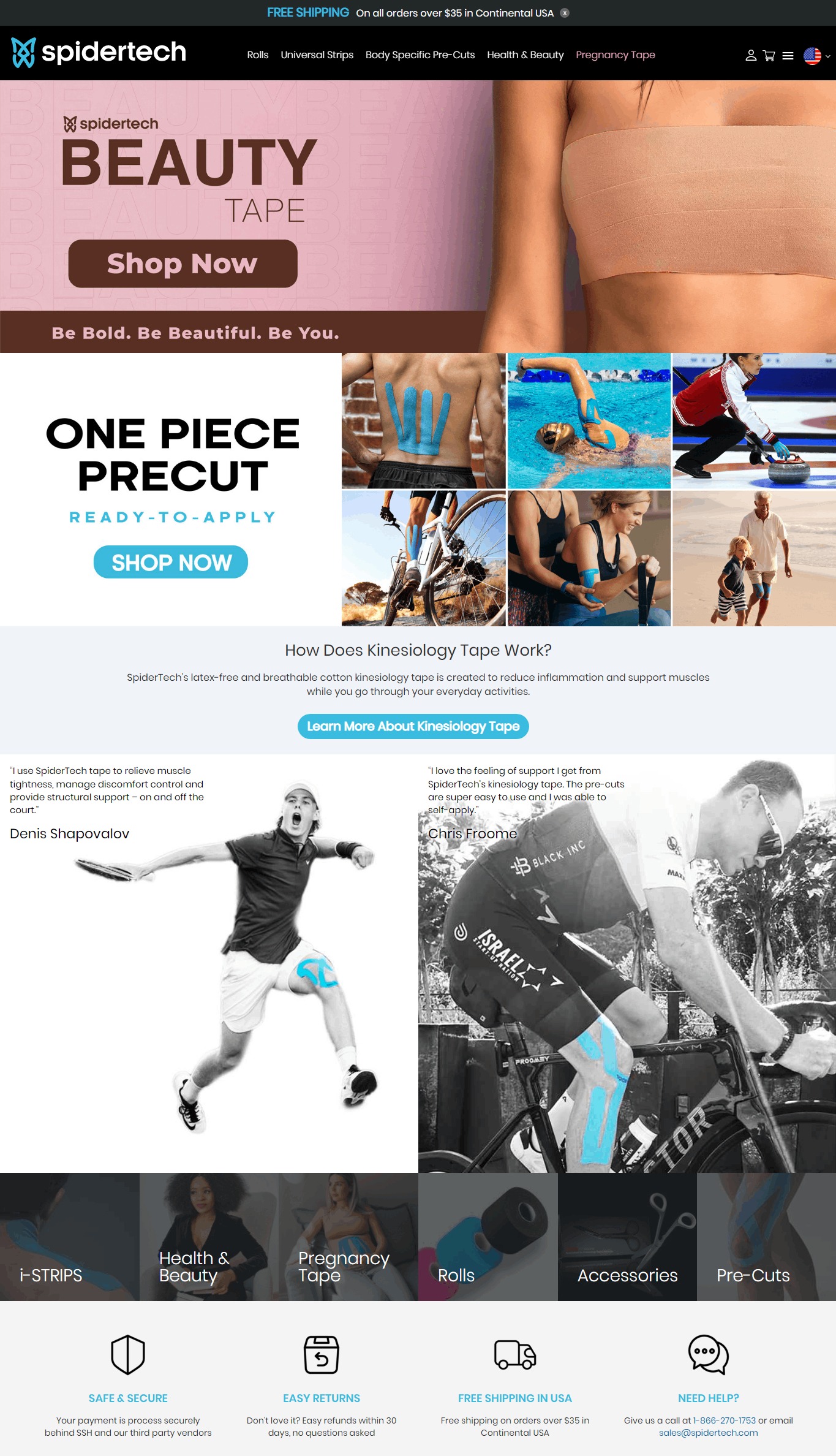 Spidertech Website Copy and Content Writing​