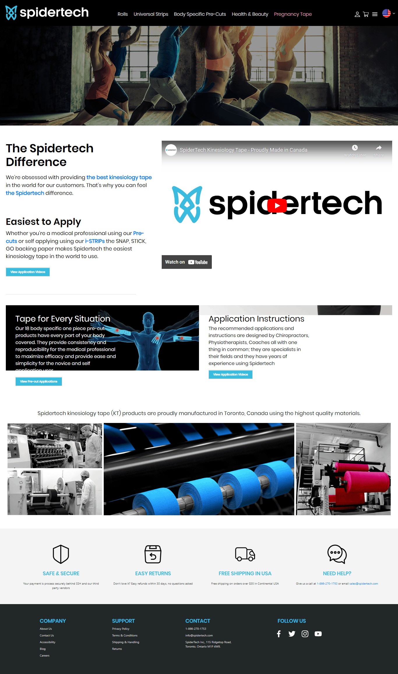 Spidertech Website Copy and Content Writing​