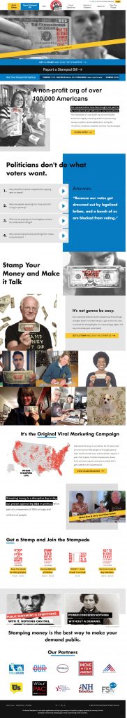 Stamp Stampede Website Design​