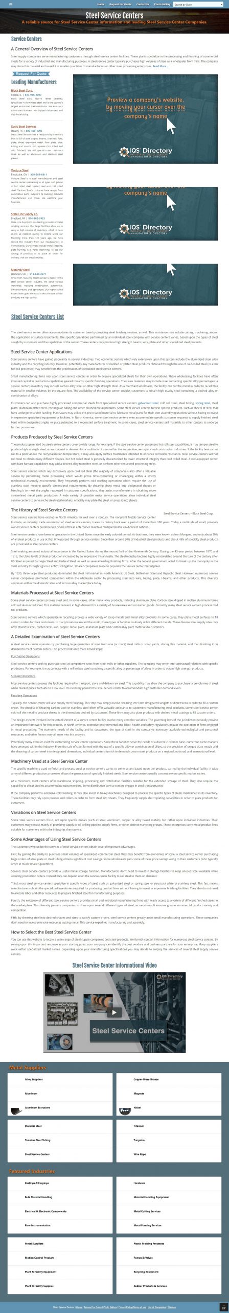 Steel service centers Social Media Ads