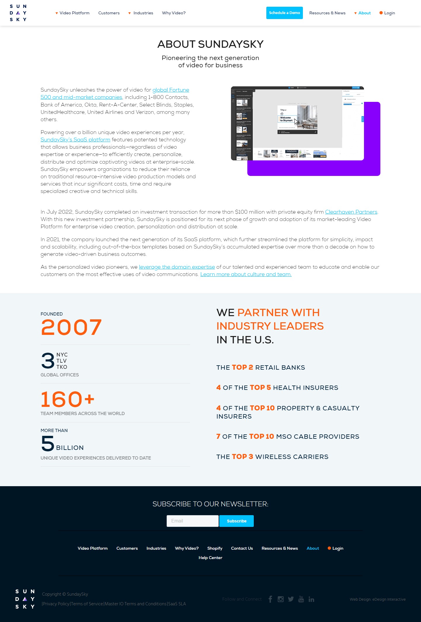 Sunday Sky Website Development​