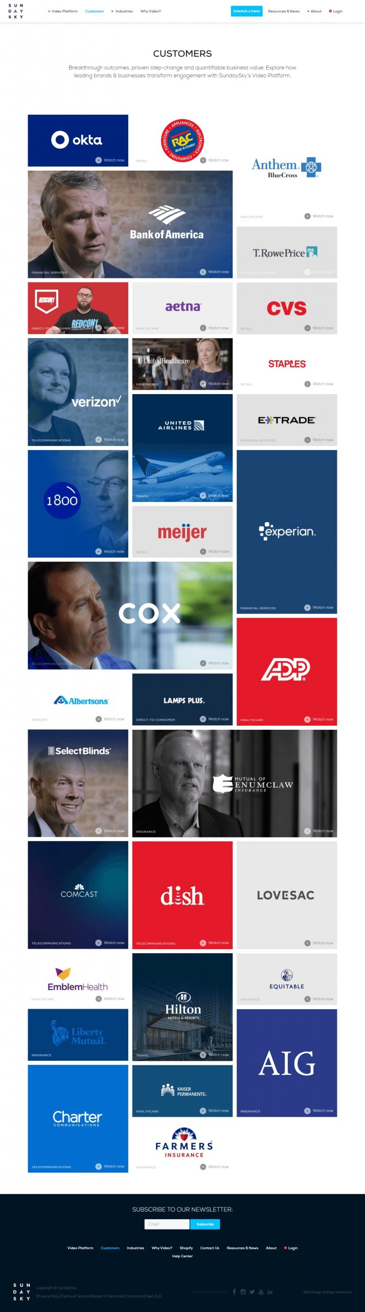 Sunday Sky Website Development​