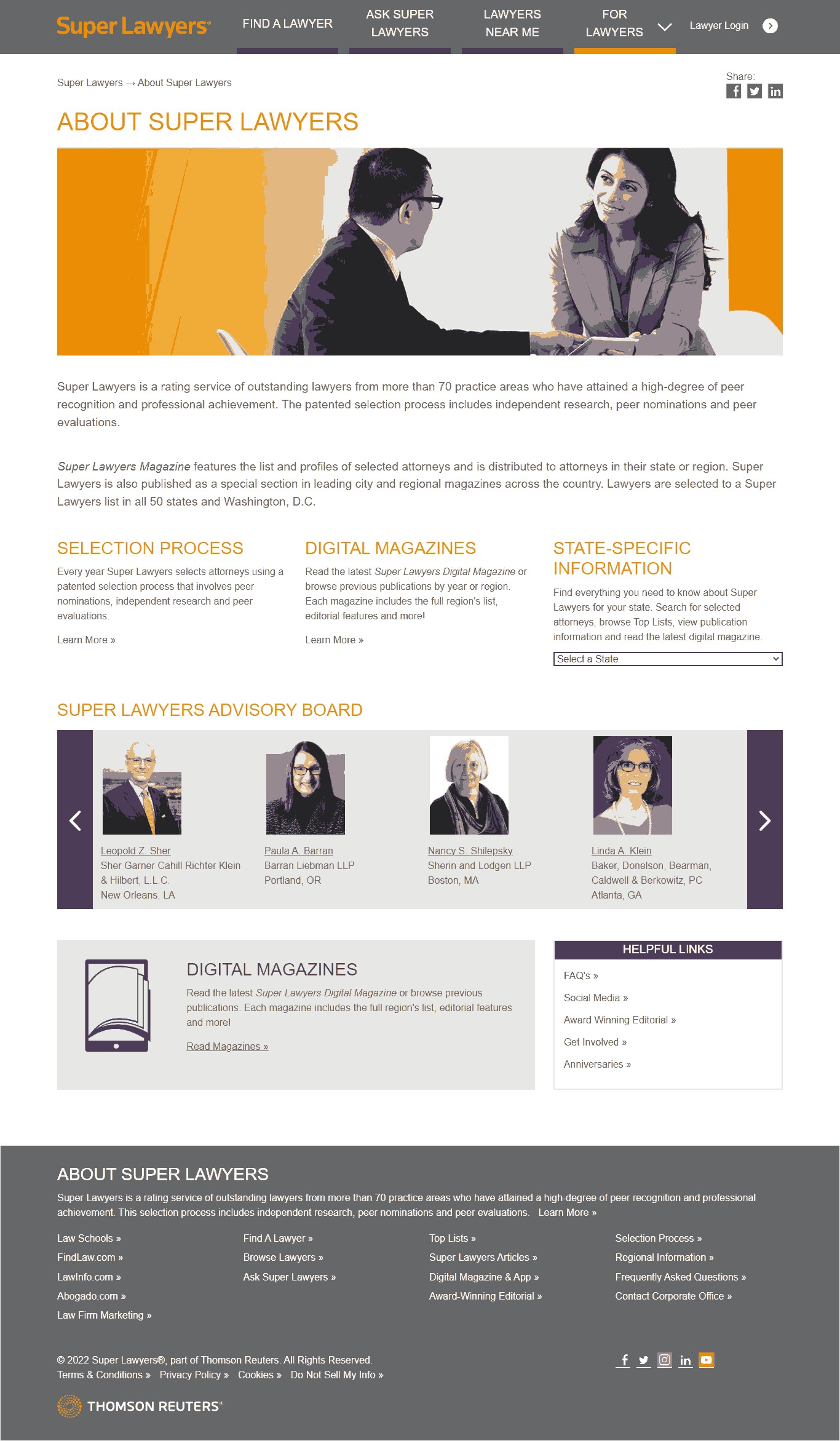 Super lawyers Website Copy and Content Writing​