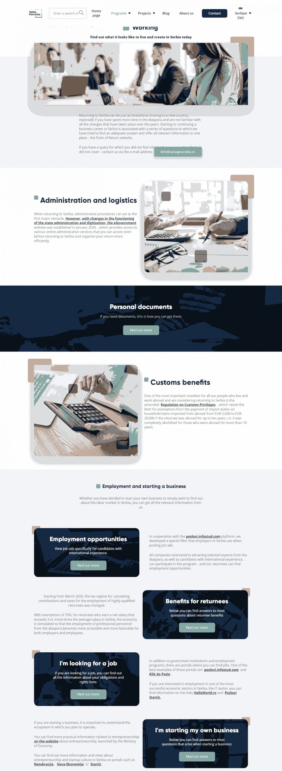 Returning Point Website Copy and Content Writing​