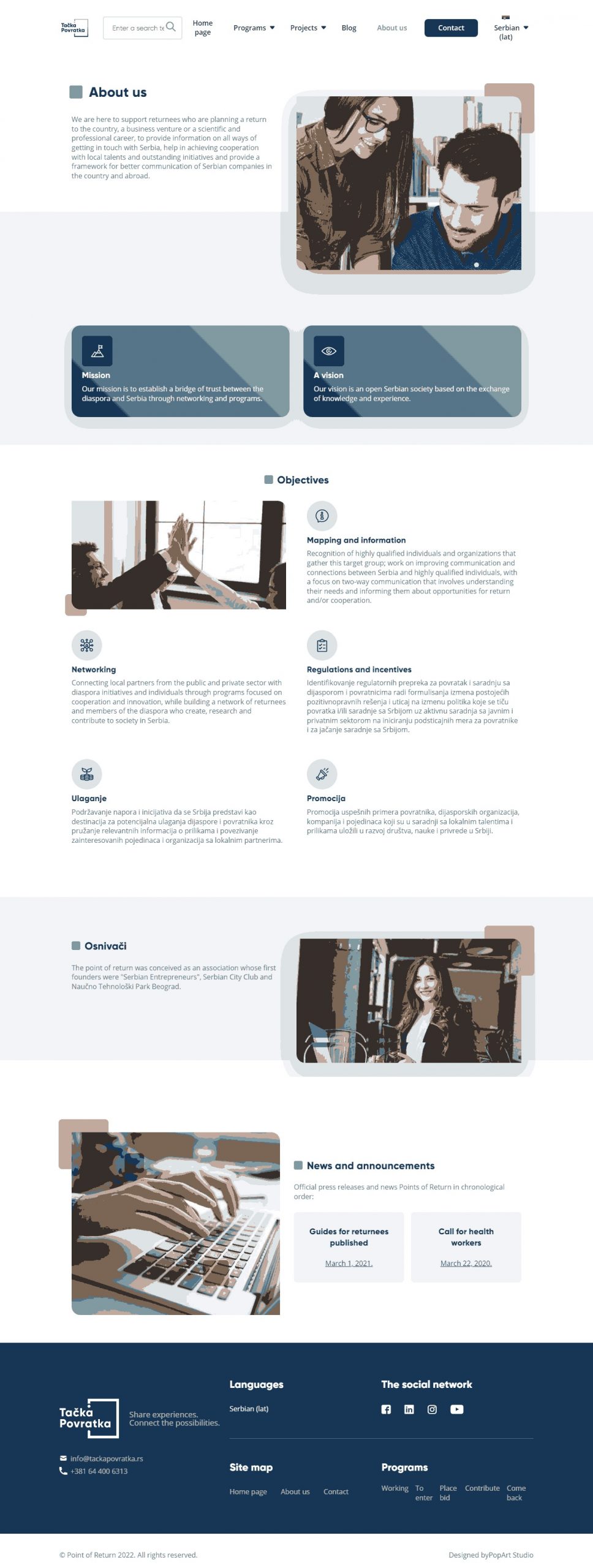 Returning Point Website Copy and Content Writing​