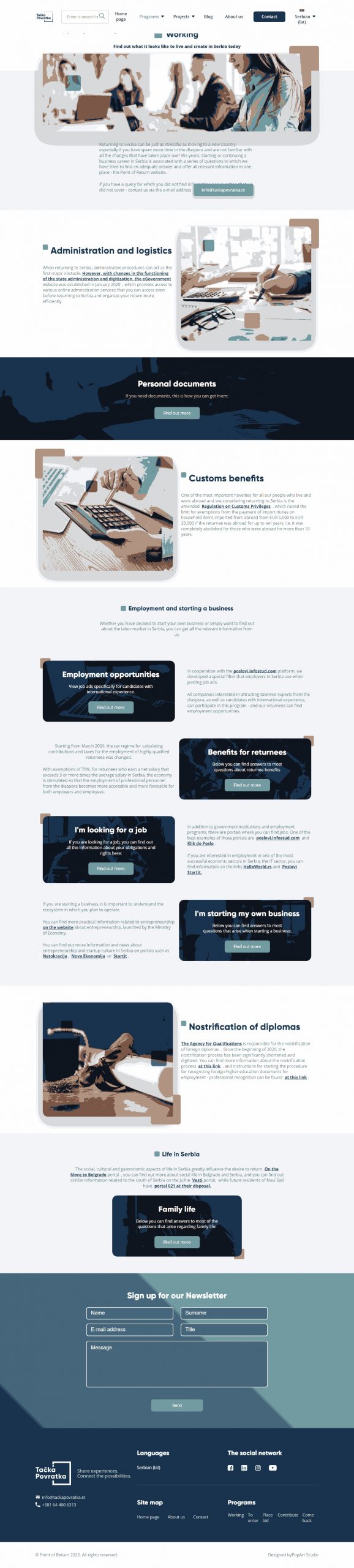 Returning Point Website Copy and Content Writing​
