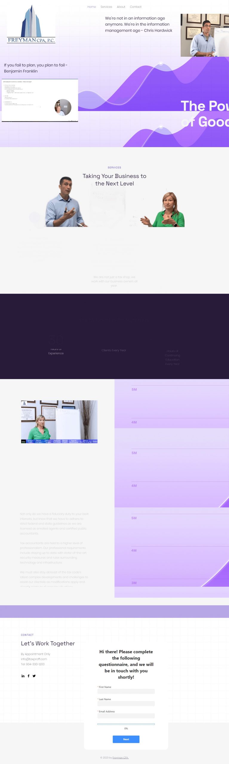 Freyman CPA PC Website Development​