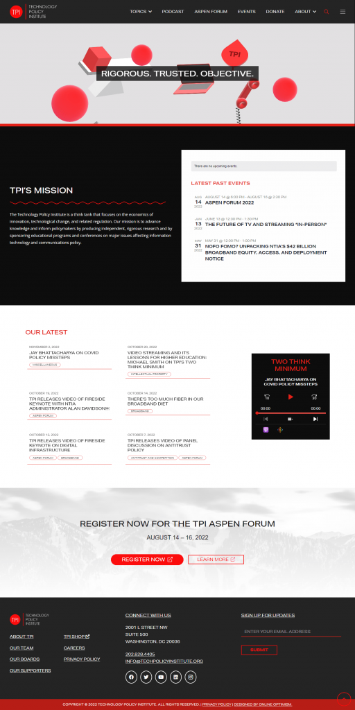 Technology Policy Institute Digital Marketing​