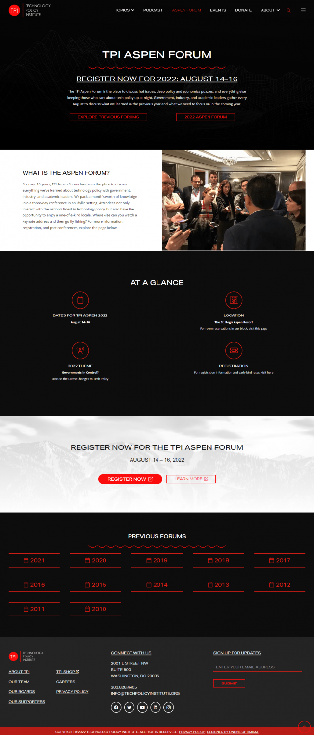 Technology Policy Institute Digital Marketing​