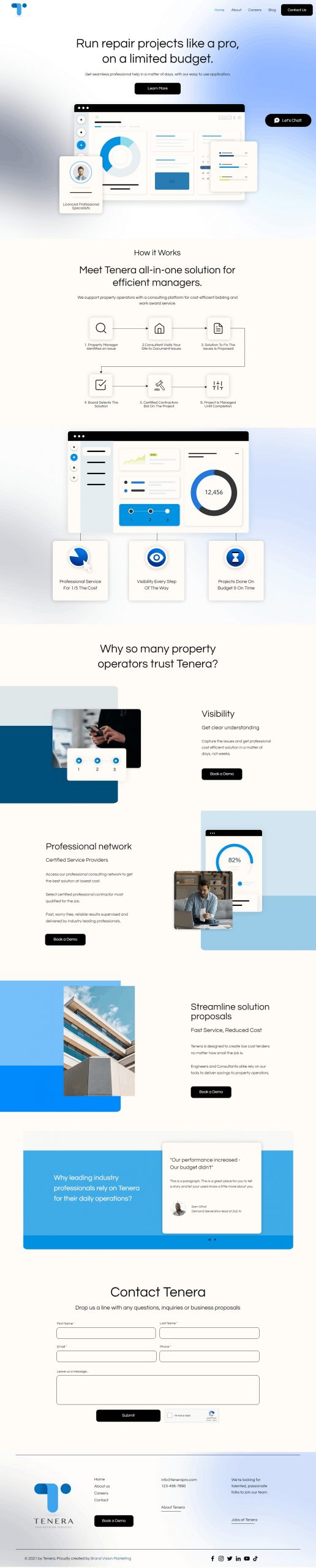 Tenera Pro website Search Engine Optimization​