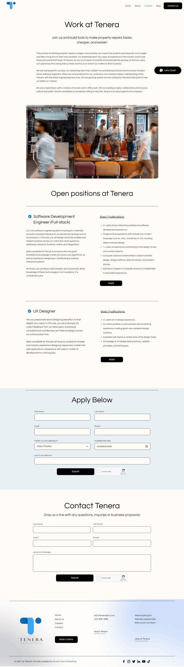 Tenera Pro website Search Engine Optimization​