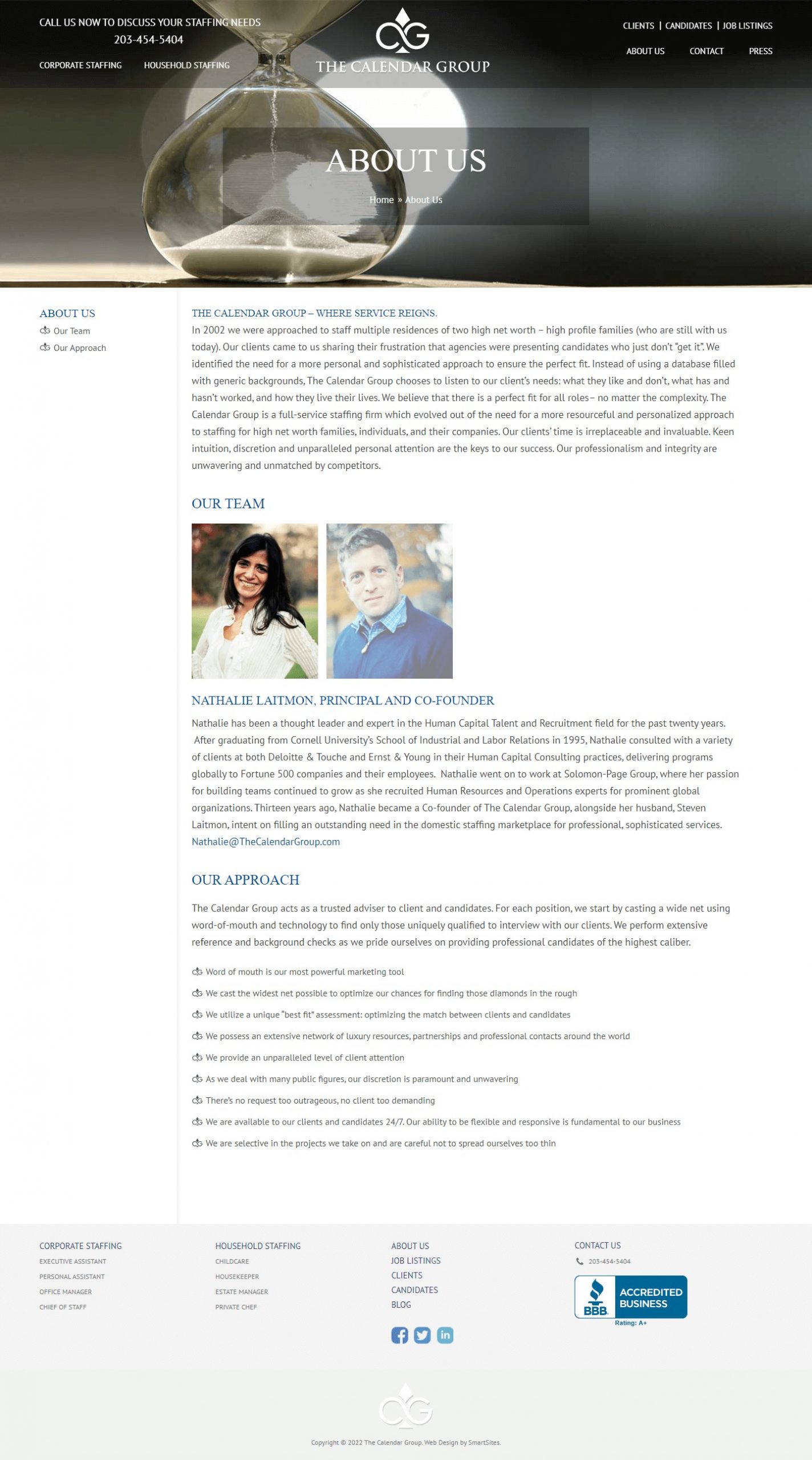 The Calendar Group Website Development​