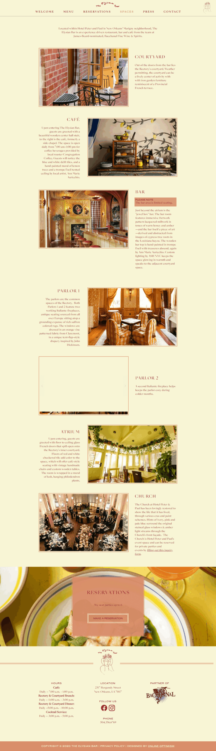 The Elysian Bar Digital Marketing​