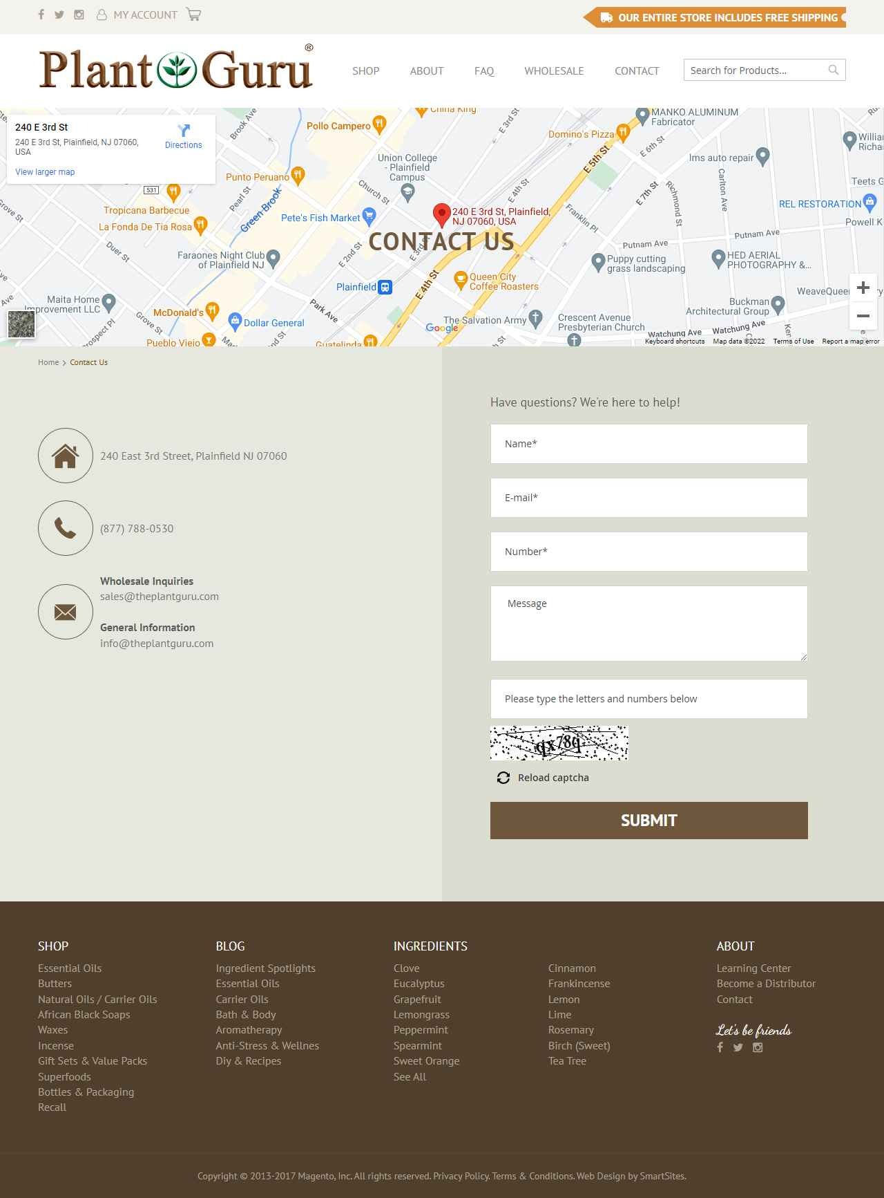 Plant Guru Website Design​