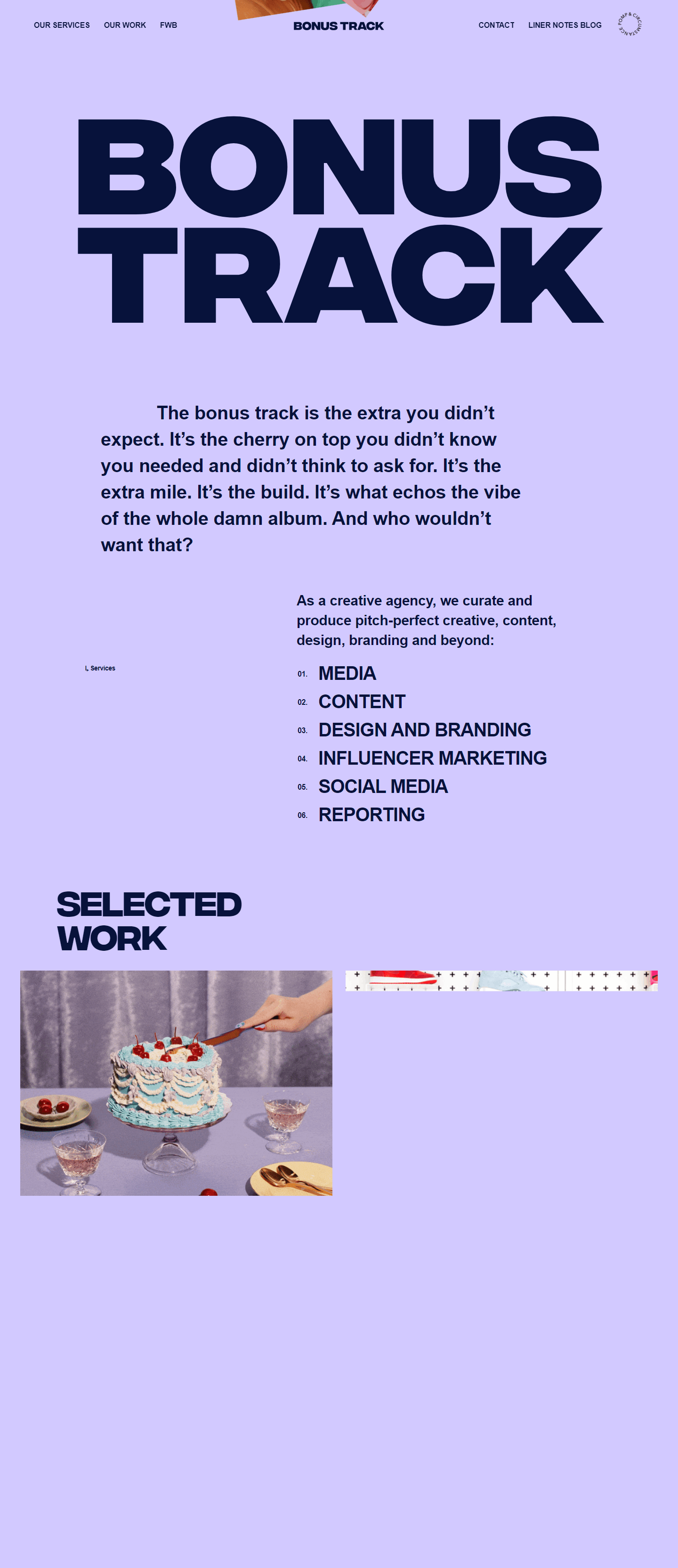 Bonustrack website