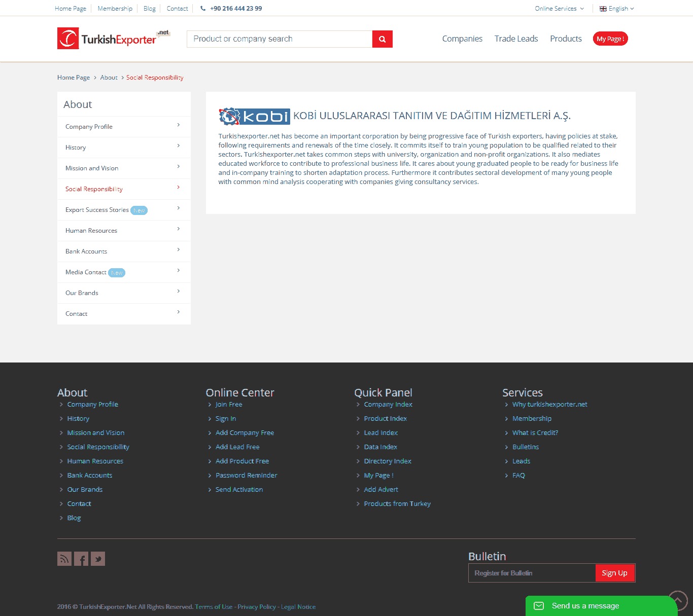Turkish Exporter Website Copy and Content Writing​