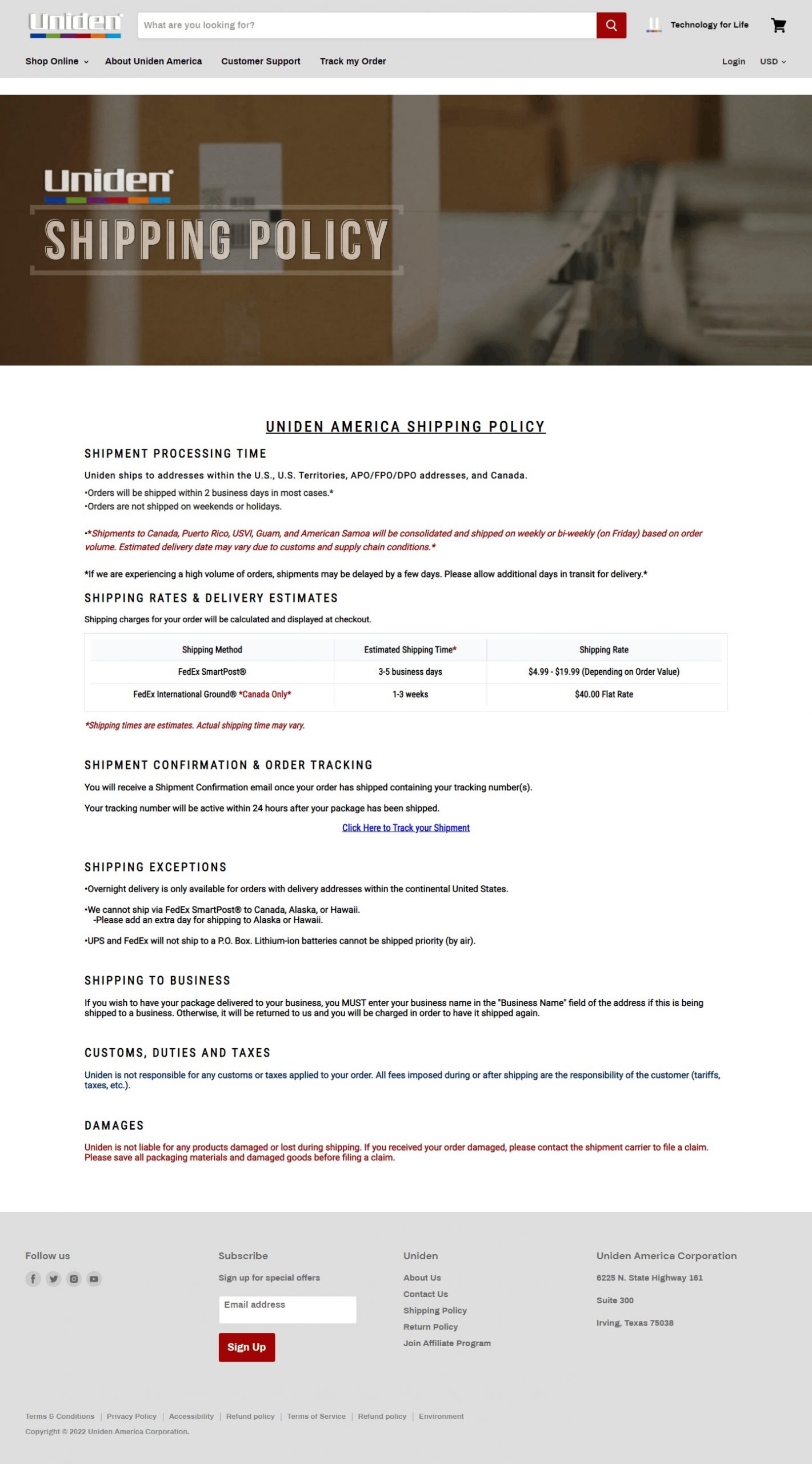 Uniden Business Strategy​