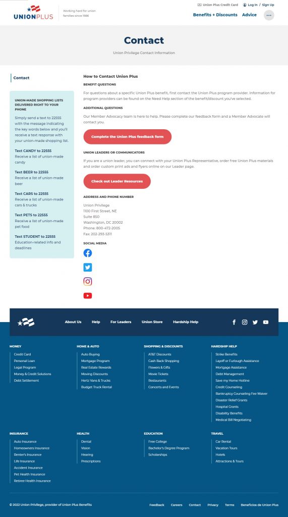 Union plus Social Media Ads