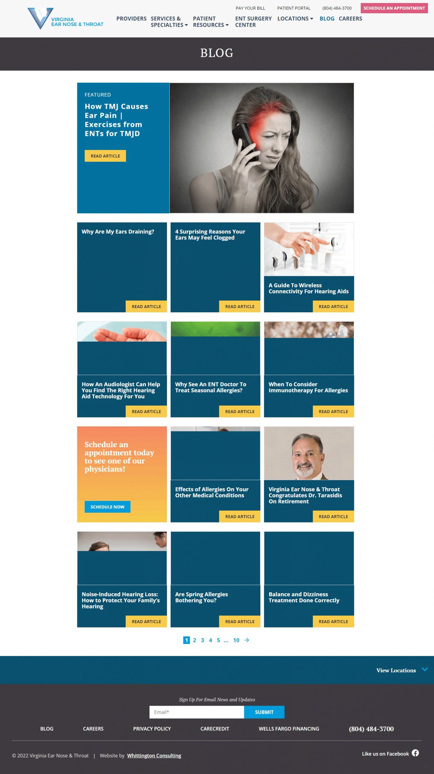 Virginia Ent website Search Engine Optimization