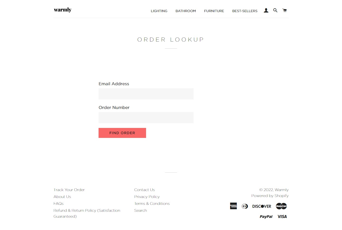 Warmly Website Design​