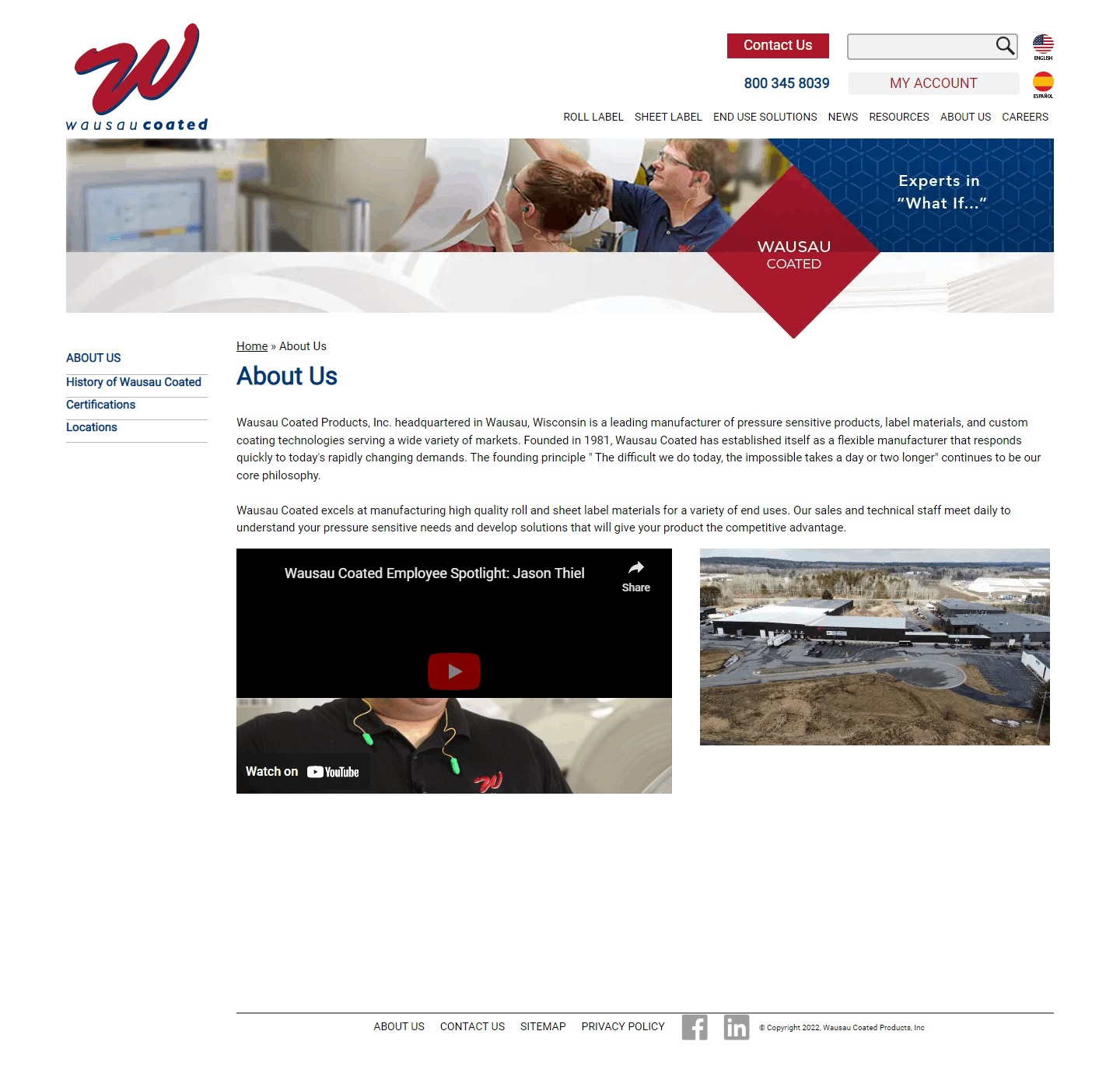 Wausau Coated website Search Engine Optimization