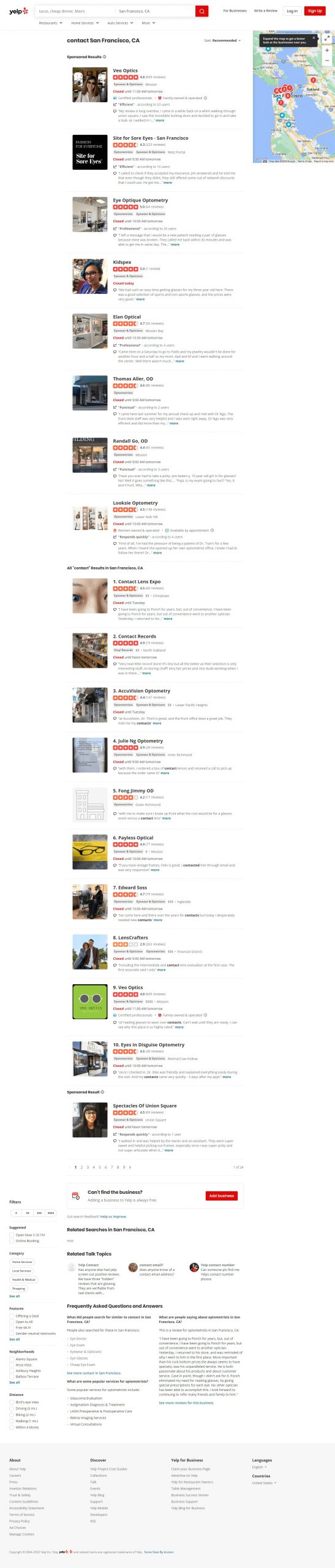 Yelp Website Development​