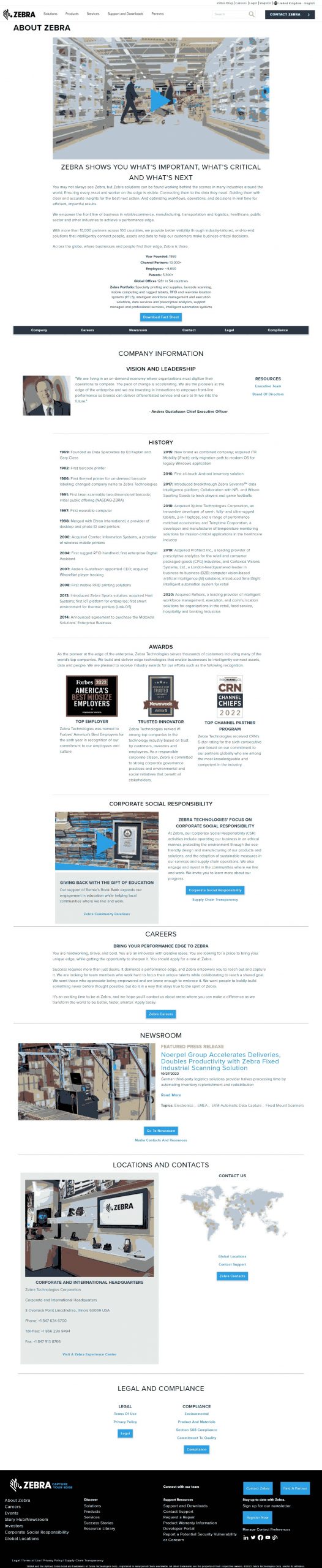 Zebra Website Copy and Content Writing​