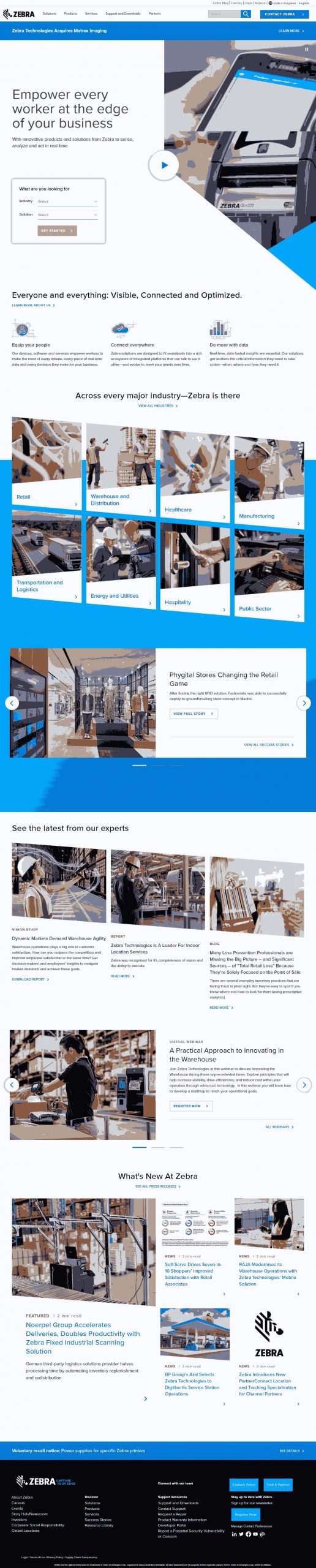 Zebra Website Copy and Content Writing​