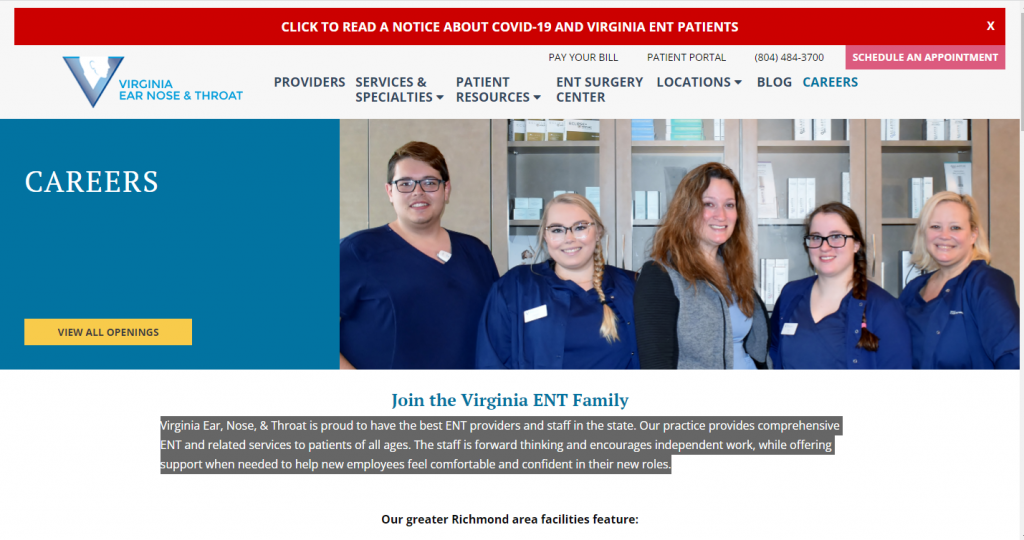 Virginiaent website